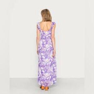 Jane Alexander made in Philippines 1X purple polyester maxi dress…